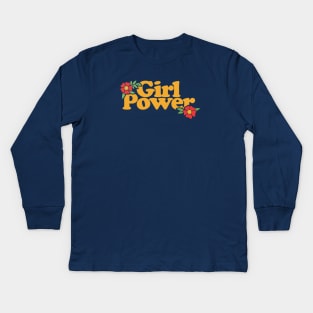 Girl Power Kids Long Sleeve T-Shirt